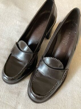 Franco Sarto Dark Brown Heeled Oxfords